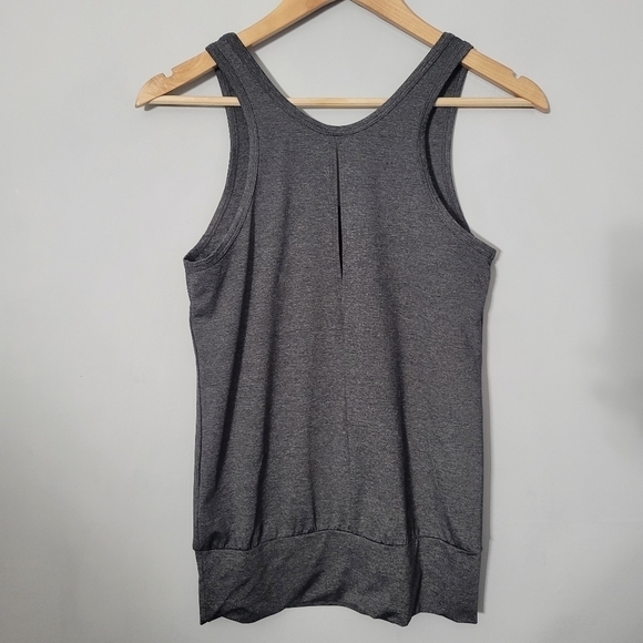 Splits59 Charcoal Gray Mesh Panel Athletic Tank Top - Picture 6 of 8